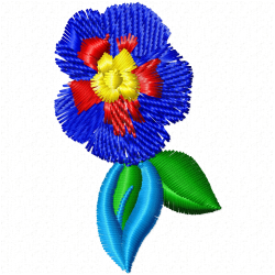 Flowers And Tree Embroidery Design 9